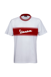 [607507M04W] T-Shirt Vespa Racing Sixties weiß/rot XL